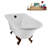 62" Streamline Clawfoot Tub,Tray,Drain, Clawfeet-101628986-102218229