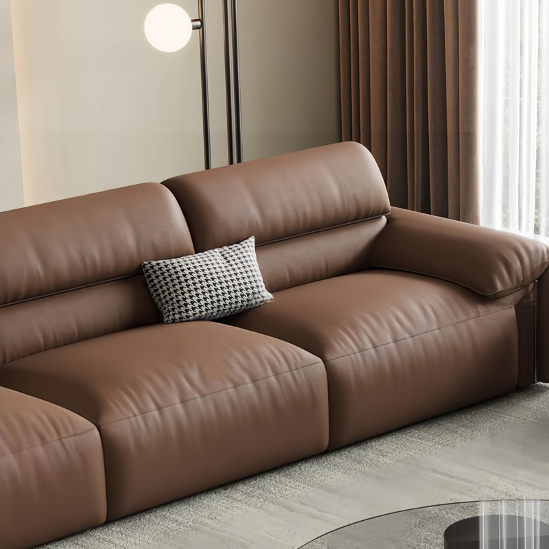 Canapé minimaliste en cuir véritable Minimalist