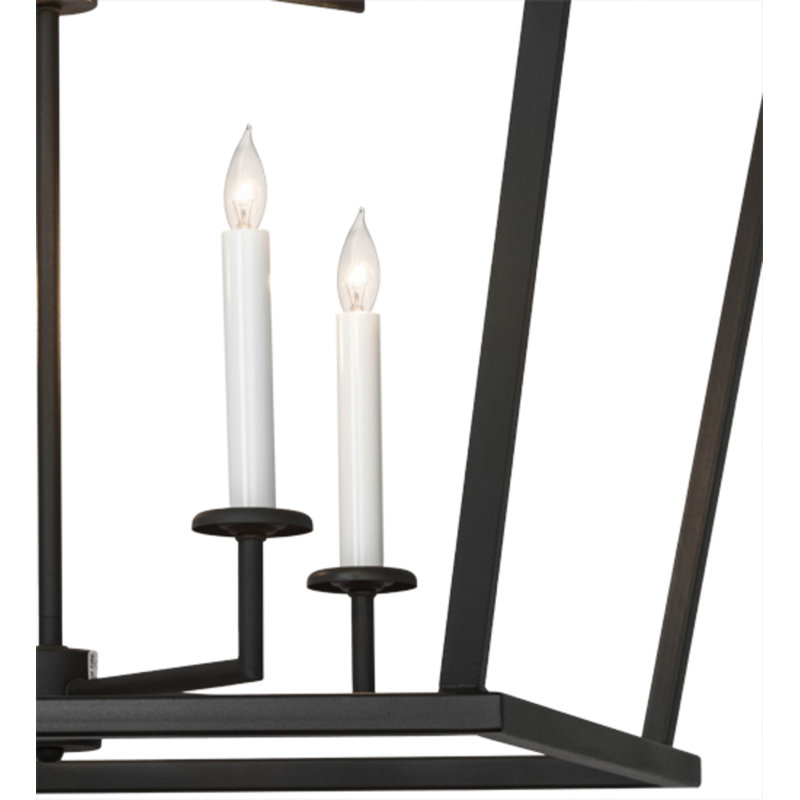 Kitzi 8 - Light Chandelier, 54" H x 51" W x 51" D, Wrought Iron