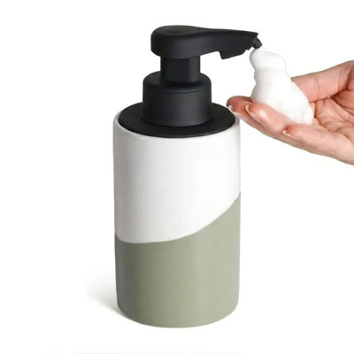 BosilunLife Nordic Garden Automatic Foaming Soap Dispenser 10 oz Recycled RebornClay