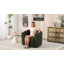 Fauteuil demi-tonneau pivotant rembourré de 37 po de large-1952703886