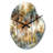 Green Palm Tree Paradise III - Pear Shape Large Palms & Palm Trees 3D Wall Clock-105483752