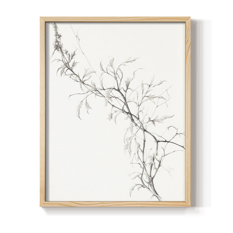 Imprimé floral rétro XXI, Naturel, H 14 po x l 11 po
