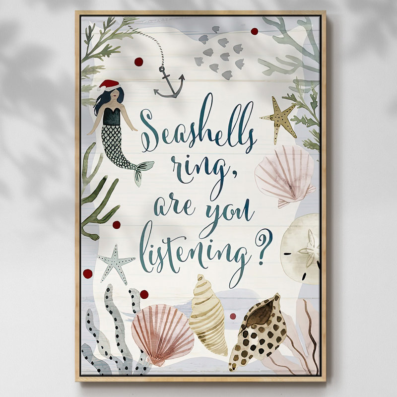 Collection de Noël ensoleillée B, Encadré naturel, H 41 po x l 27 po x P 1,5 po