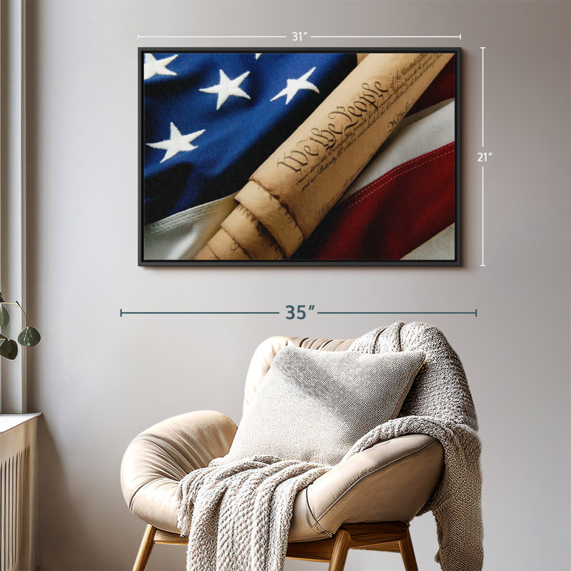 Impression sur toile American Freedom, H 21 po x l 31 po