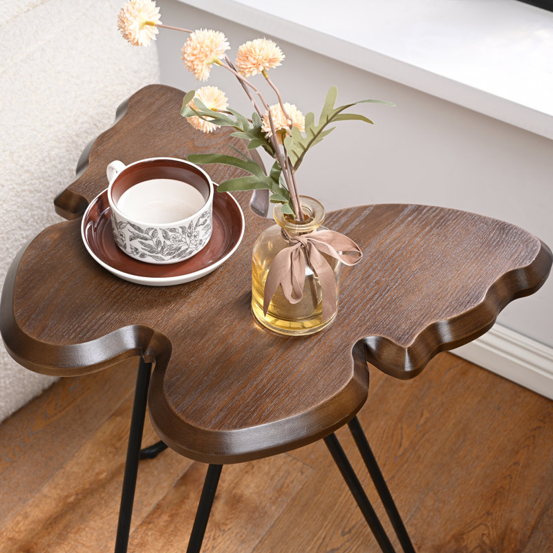Butterfly-Shaped End Table