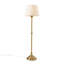 Lampe sur pied traditionnelle 59 po avec finition laiton antique et abat-jour empire Novelis
