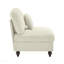 Canapé sans accoudoirs en chenille avec 1 coussin - beige et blanc-428542797