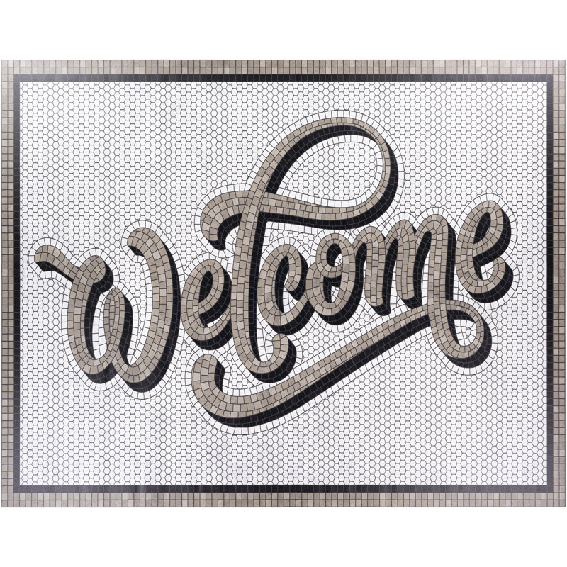 Albelo-Sire Vinyl Indoor Rug, Rectangle 2' x 3'