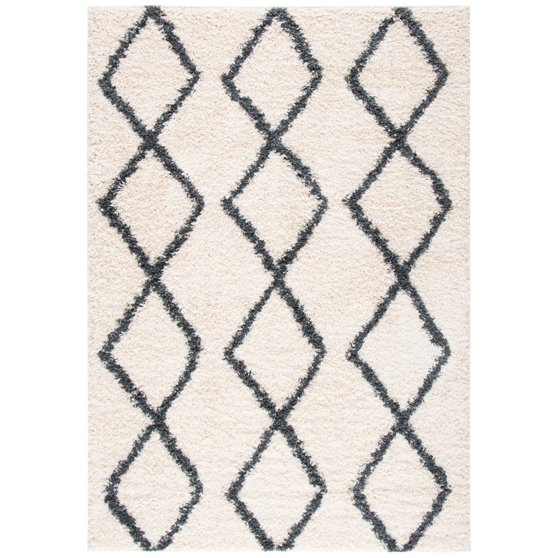 Minna Shag 600 Performance Geometric Rug, Rectangle 8' x 10'