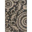 Tapis intérieur/extérieur gris/beige floral Amato-1983847073