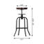 Tabouret de bar pivotant