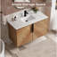 Meuble-lavabo mural en chêne de 76 cm (30 pouces) seulement