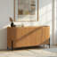 Tala 59" Wide Mindi Wood Sideboard, Natural