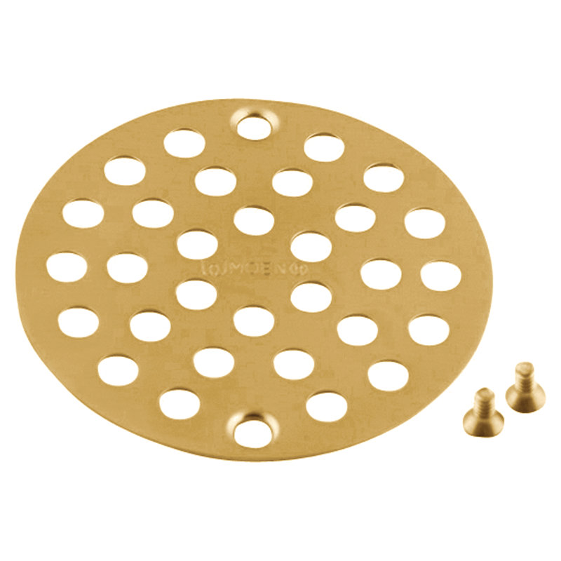 Moen® 4" Grid Shower Drain, Brushed Gold