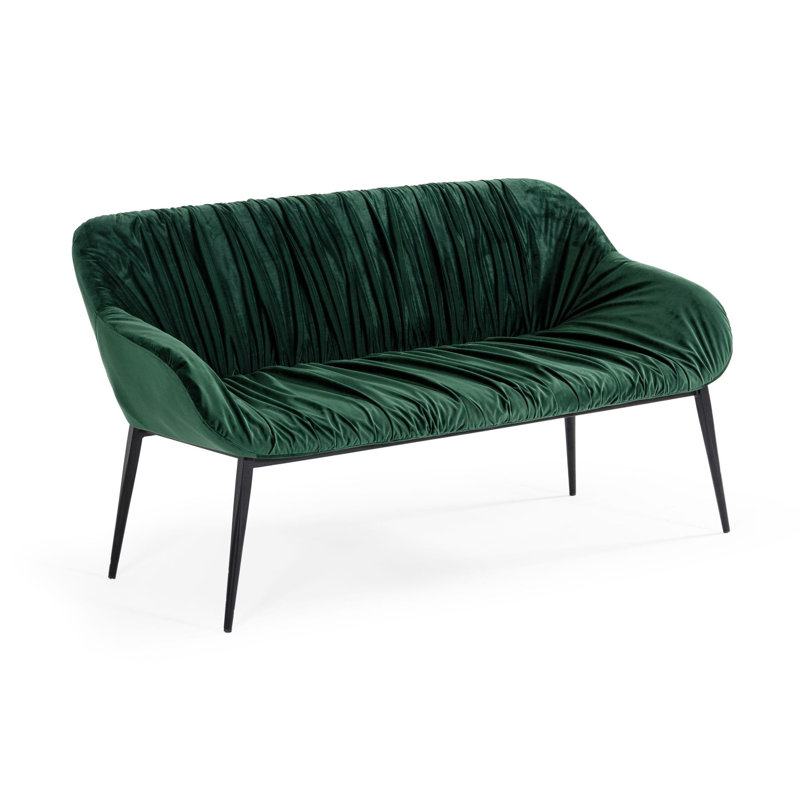 Calder - Banc en tissu vert moderne