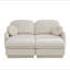Canapé en forme de U Chenille Cloud, canapé à assise profonde avec repose-pieds amovibles, coussins ronds et coussins de dossier matelassés exquis, pieds de cadre de base encastrés, assemblage facile, convient au salon-127493392