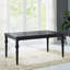 Ensemble de salle à manger en bois délavé de style urbain comprenant une table, quatre chaises et un banc pour une expérience culinaire charmante-337673439-337673436