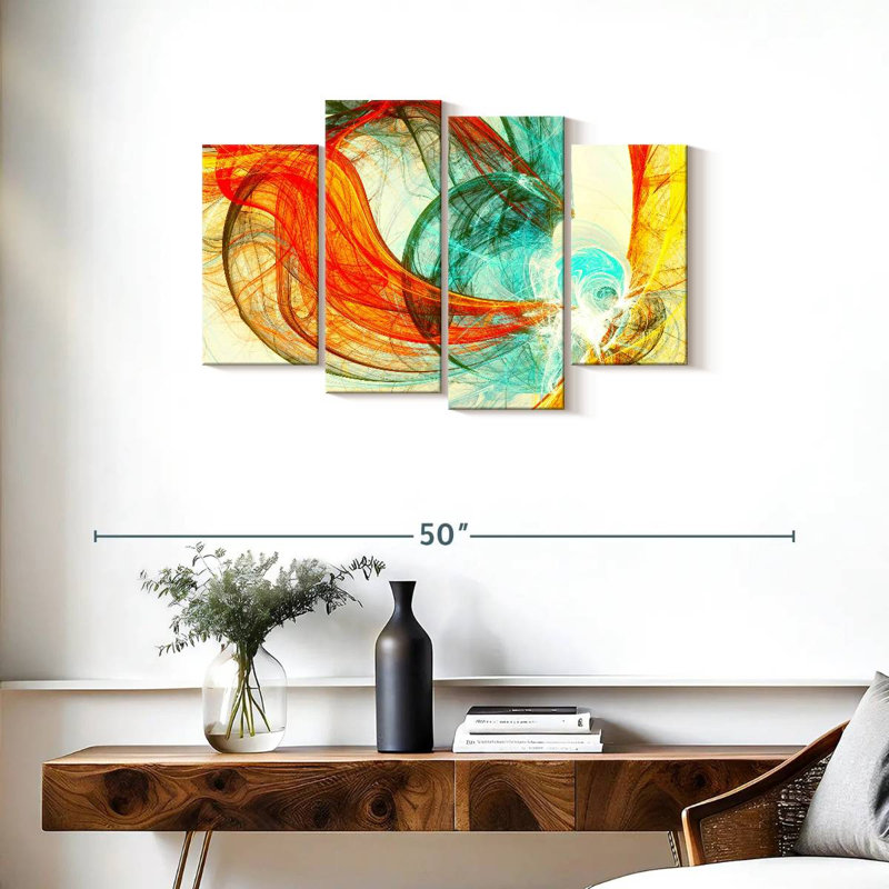 «Energy Dynamic Abstract Wall Art», reproduction d'art sur toile, H 22 po x l 36 po x P 1 po
