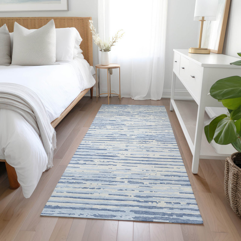 Malek Indoor/Outdoor Area Rug with Non-Slip Backing, Runner 2'3" x 7'6"