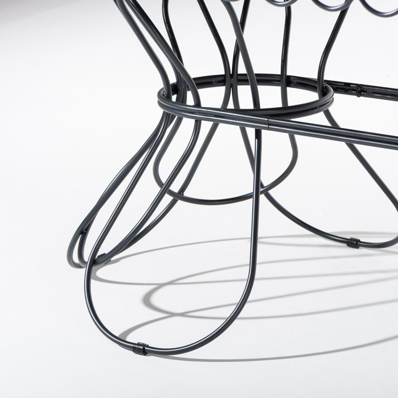Outdoor Dining Table, Black