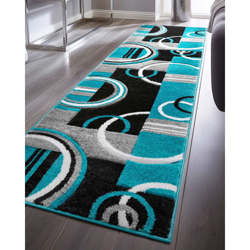 Tapis bleu Shaliya, Tapis de couloir de 2 pi x 7 pi