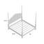 Essential Four Poster Bed-90120253-90120254