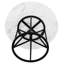 Round Metal Base Dining Table-1466894317