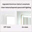 Miroir de salle de bain à DEL avec lumières antibuée et à intensité variable, fixé au mur et sans cadre, pour une salle de bain élégante et fonctionnelle.-1274168878-1274168877