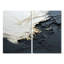 Minimalisme, peinture noire et blanche Wave III - crème, impressions sur toile côtières, 2 pièces-108209595-108209592-108209597