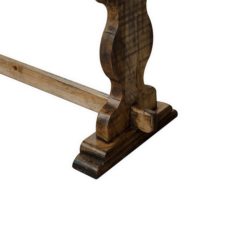 Courtland Solid Wood Bench, 24" H x 70.75" W x 15.75" D