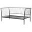 Vertigo Matte Metal Daybed Bed Frame With Slatted Platform And Sturdy Support, Perfect For Compact Spaces