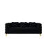 Canapé modulaire 3 places de 81 po en tissu noir avec coussins, idéal pour se détendre dans le salon, la chambre à coucher ou le bureau-1037830542-1037830577