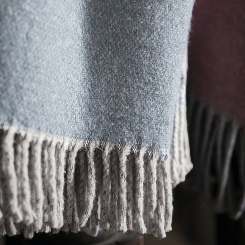 DIVIN Machine Woven Throw Blanket, Blue