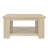 Hanara Square Coffee Table with 2-Tier Storage Shelf & Wooden Frame