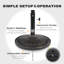 228 cm Round Garden Parasol-1376895720