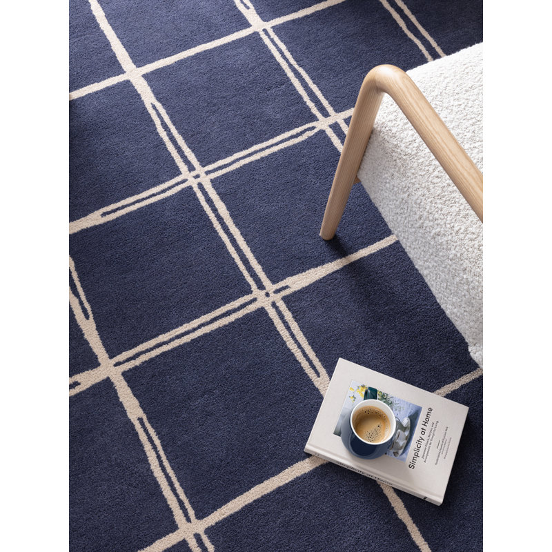 Mathilda Geometric Wool Hand Woven Area Rug, Rectangle 160 x 230 cm