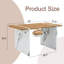 Table de salle à manger carrée de style moderne, table de salle à manger en panneau de fibres à densité moyenne, 55 X 31,5 pouces, peut être utilisée avec 4 ou 6 chaises.