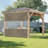 Heavy Duty Outdoor Clear Panel Curtain, All Weather Resistant Tarp Curtain for Pergola Porch Gazebo, Privacy Screen, Blackout Curtains(8 x 8 ft)-90864540-90864577