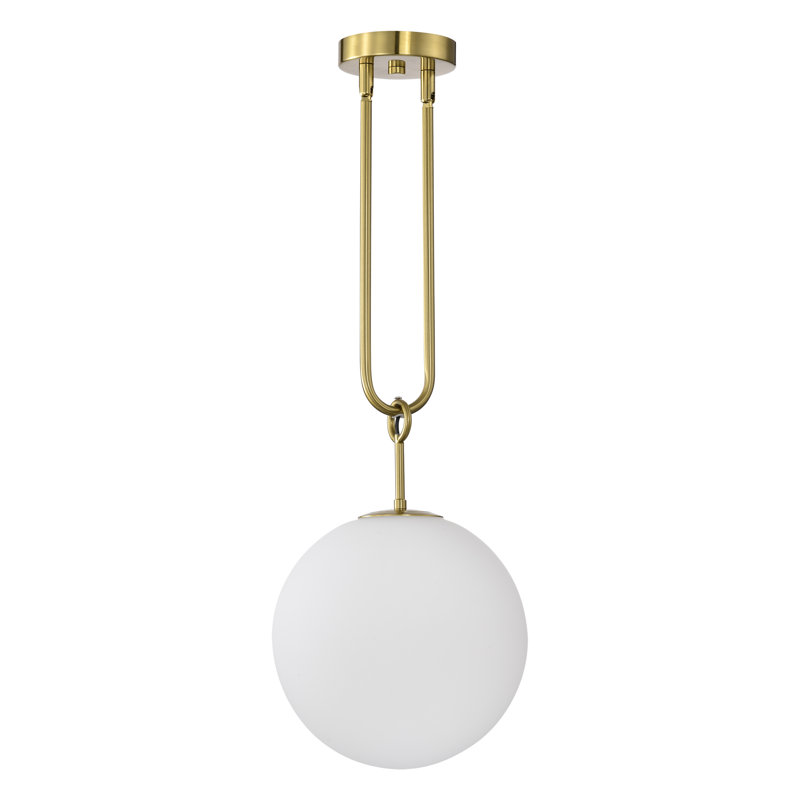 Luminaire suspendu 3 lumières Ryelynn, Or brossé