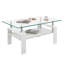 Table basse rectangulaire, plateau en verre trempé avec panneau de fibres à densité moyenne, table moderne pour le salon, verre-1253753861-1253753863