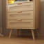 Nightstand With Charging Station USB Port Led Lights And 3 Storage Drawers-1226800200