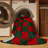 Machine Washable Checkered Red Area Rug-213163349