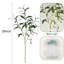 Ensemble de 3 branches d'olivier artificielles 28 po avec lumières à DEL blanc chaud, 3 fausses branches d'olivier artificiel pour la maison, fausses branches pré-éclairées