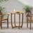 Outdoor Round Acacia Wood Accent Table