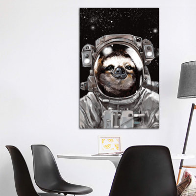 Astronaut Sloth Selfie Art