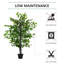 145cm Faux Banyan Tree in Cement Pot