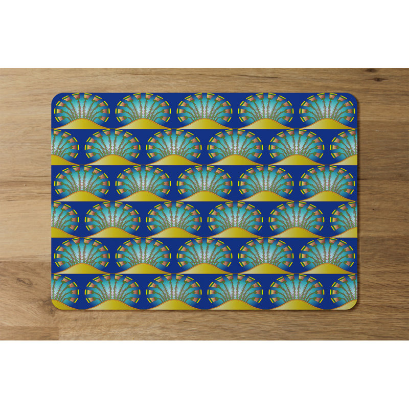 Garabed Wood, Polyester Geometric Rectangle Placemat