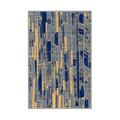 Premium Hall Carpet (3.3 x 6.6 ft), 100% Polyester, 0.4 in Pile Height | Antibacterial, Non-Slip PVC Dot Underside | Machine Washable, 3D Digital Printing | Ideal for Living Room, Bedroom, and Entryway Decor