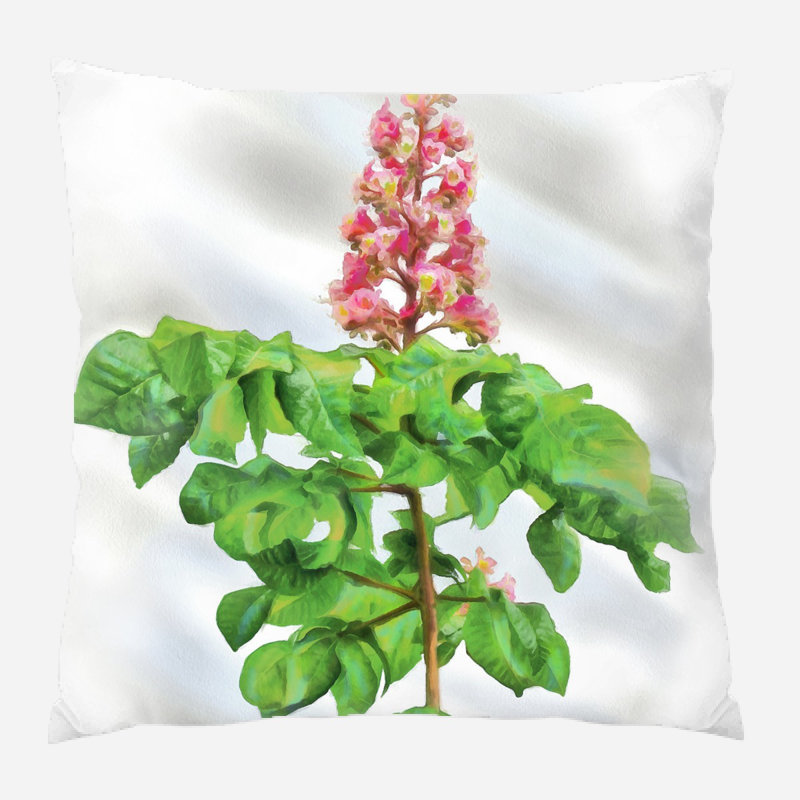 Chestnut Outdoor Reversible Throw Pillow, Synthetic, Outdoor